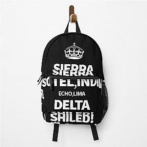 The Shield ( White ) Backpack