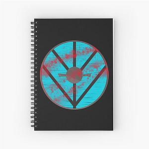 Bloody shield of lagertha, the warrior with the shield Spiral Notebook