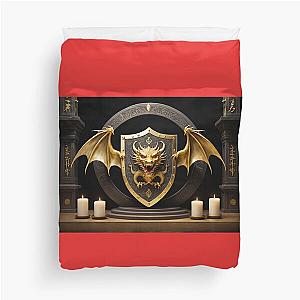 The Shield of the Protective Dragon Duvet Cover