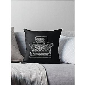 Typewriter The Shining Sketch Throw Pillow