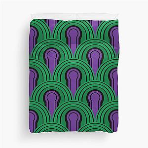 Overlook Hotel Carpet from The Shining: PurpleGreen Duvet Cover