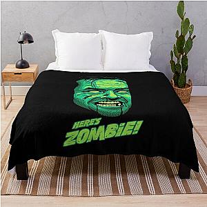 Men Women The Shining Movie Halloween Here's Zombie Throw Blanket