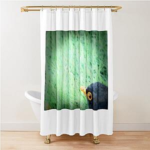 The Shining Blackbird Shower Curtain