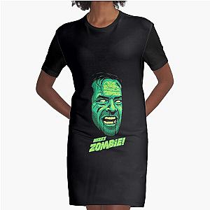 Men Women The Shining Movie Halloween Here's Zombie Graphic T-Shirt Dress