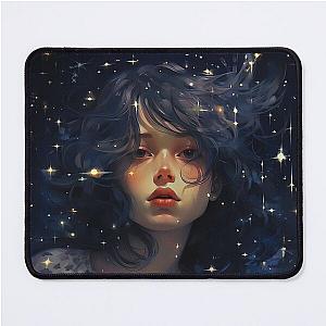 Girl In The Shining Starlight Mouse Pad