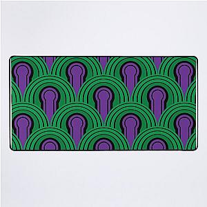 Overlook Hotel Carpet from The Shining: PurpleGreen Desk Mat