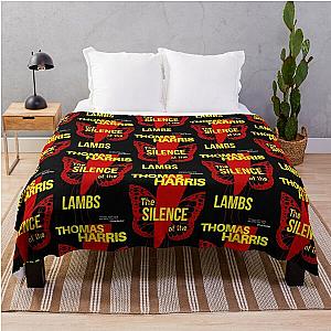 The Silence of the Lambs - Book cover design Throw Blanket