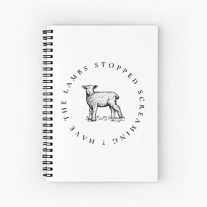 "HAVE THE LAMBS STOPPED SCREAMING?" Silence of the Lambs in White Spiral Notebook