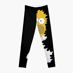 The Simpson Leggings - Lover Gift Great Model Homer In The Bushes Awesome For Music Fan Leggings 