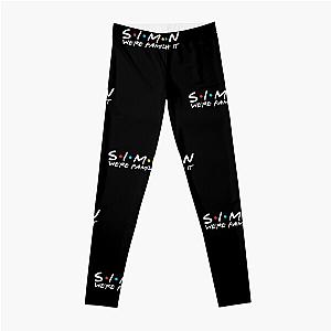 The Simpson Leggings - Simpson Last Name Simpson Surname Simpson Family Name Simpson Second Name Leggings 