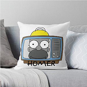 The Simpson Pillows - Retro TV Homer Throw Pillow 