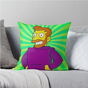 The Simpson Pillows - Hank Scorpio, Backwards Coat Green - Simpsons Throw Pillow 