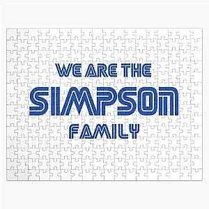 The Simpson Puzzles - We are the Simpson Gaming Family Jigsaw Puzzle 