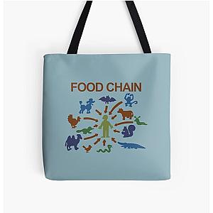 The Simpson Bags - Food Chain – Lisa The Vegetarian All Over Print Tote Bag 