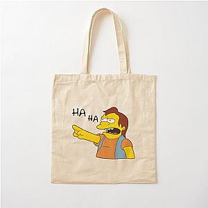 The Simpson Bags - Nelson Muntz Simpsons catch phrase Cotton Tote Bag 