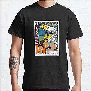 The Simpson T-Shirts - Homer at the Bat DON MATTINGLY Simpsons Parody YANKEES Baseball Card T-Shirt Classic T-Shirt 