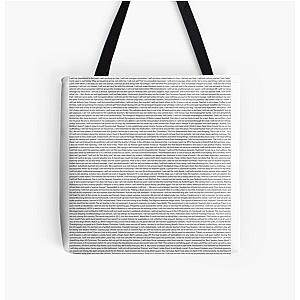 The Simpson Bags - List of Every Bart Simpsons Chalkboard Gag All Over Print Tote Bag 