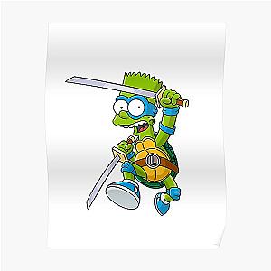 The Simpson Posters - Ninja Turtle Bart - TMNT - SIMPSONS Poster 