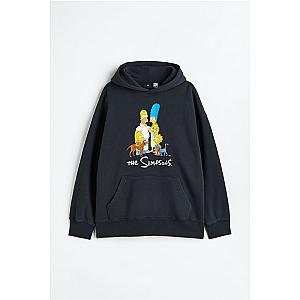 The Simpsons Colorful Springfield Characters Hoodie