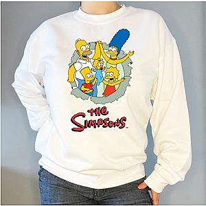 Cool Retro The Simpsons Print Sweatshirt