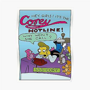 The Simpson Posters - Corey Funny The Simpsons Inspired Magazine From 90's Cartoons Poster 