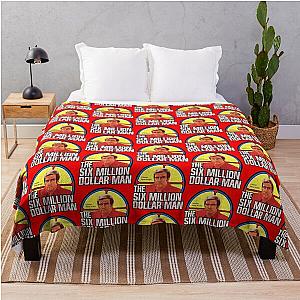 The Six Million Dollar Man Vintage Throw Blanket