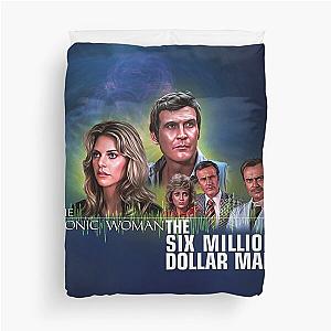 The Six Million Dollar Man and The Bionic Woman Duvet Cover
