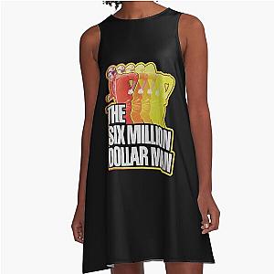 Metal Baby The Six Million Dollar Man Sticker A-Line Dress