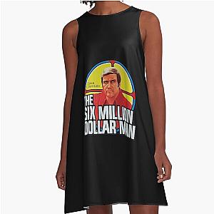 Music Retro The Six Million Dollar Man Awesome Classic A-Line Dress