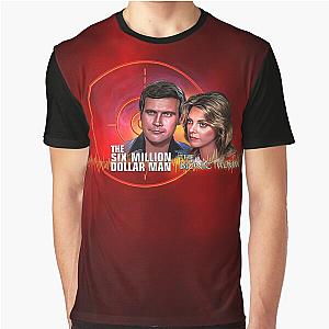 The Six Million Dollar Man and The Bionic Woman Graphic T-Shirt