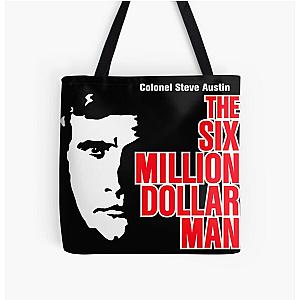 Six Million Dollar Man by All Over Print Tote Bag