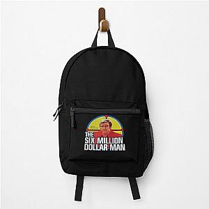 Retro The Six Million Dollar Man Awesome Backpack for Music Fans