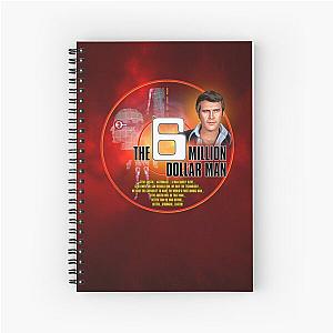 The Six Million Dollar Man and The Bionic Woman Spiral Notebook
