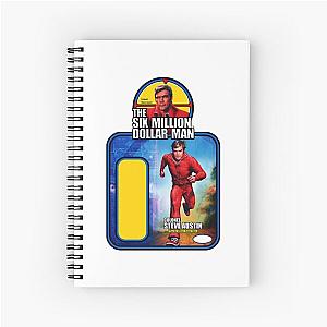 The Six Million Dollar Man Vintage Spiral Notebook for Music Fans