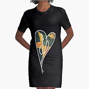 Digital Art Design of The Smashing Pumpkins Band Graphic T-Shirt Dress