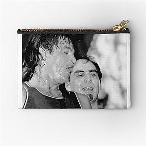 Mike Mesaros and Pat DiNizio - The Smithereens - BW Photograph Zipper Pouch