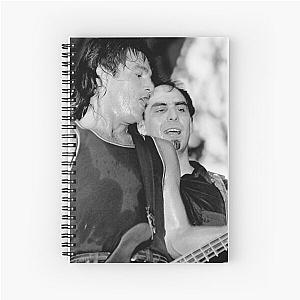 Mike Mesaros and Pat DiNizio - The Smithereens - BW Photograph Spiral Notebook