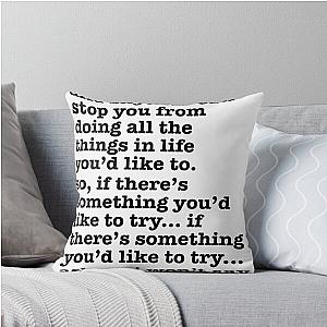 Smith's Song Lyrics Throw Pillow