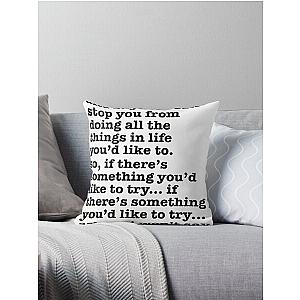 The Smiths Song Lyrics - shyness is nice... Throw Pillow