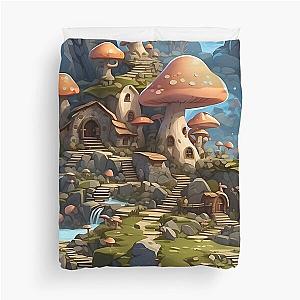 Fantasy Mushroom House in the Forest Duvet Cover becomes

Fantasy Mushroom House in Forest Duvet Cover