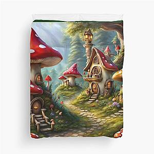 Mushroom Village Duvet Cover