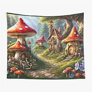 Mushroom Village Tapestry