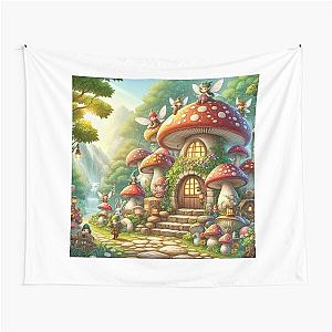 Mushroom Village Tapestry