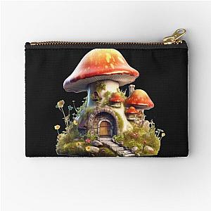 Fantasy mushroom house Zipper Pouch