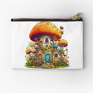 Colorful Fantasy Mushroom House Pouch