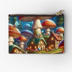 Fantasy Mushroom Village Pouch