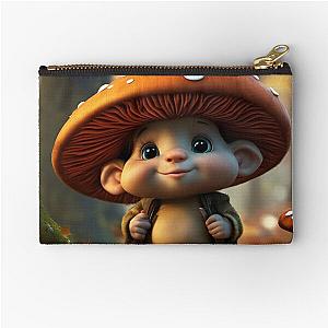 Forest Mushroom Zipper Pouch