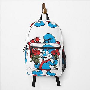 Smurf Selling Flowers Sticker Backpack