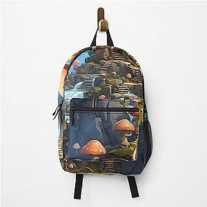 Fantasy Mushroom House in the Forest Backpack