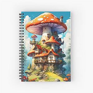 Mushroom House Spiral Notebook